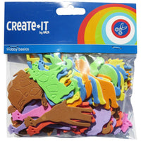 Foam dieren create it 64 stuks