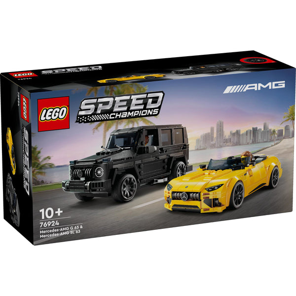 LEGO 76924 Speed Champions Mercedes-AMG G 63 en Mercedes-AMG SL 63