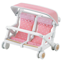 Sylvanian families dubbele kinderwagen (4533)