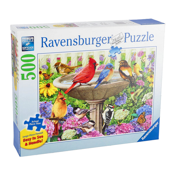 Puzzel (500BIG) Bij het vogelbadje