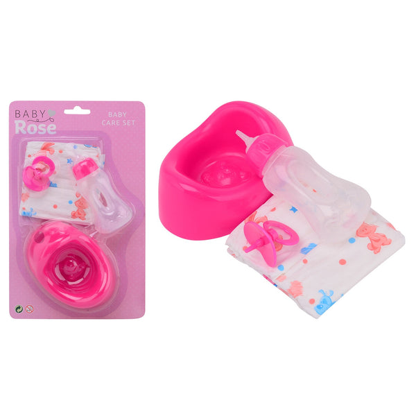 Poppenhoek Baby Rose verzorgset kaart 4dl