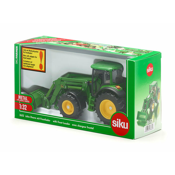 3652 John Deere+Voorlader Siku