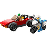 LEGO 60392 City Achtervolging auto op politiemotor