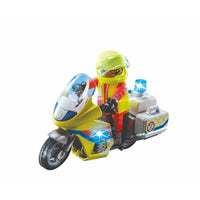 Playmobil 71205 Noodmotorfiets met Zwaailicht