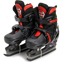 Sportline Schaatsen Rood/Zwart maat 30-33