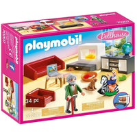 Huiskamer met openhaard Playmobil 70207