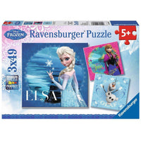 Puzzel (3x49) Frozen Elsa Anna Olaf